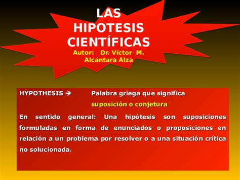 Ppt Hipotesis Cientificas Luis Castillo Sifuentes