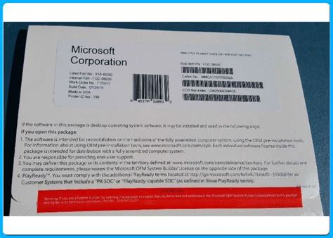 Microsoft Windows 10 Pro Software 64 Bit Dvd Oem License Oem Key