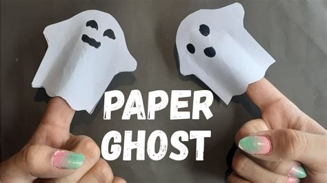 How To Make A Paper Ghostmini Ghost Halloween Craft Ideas Youtube