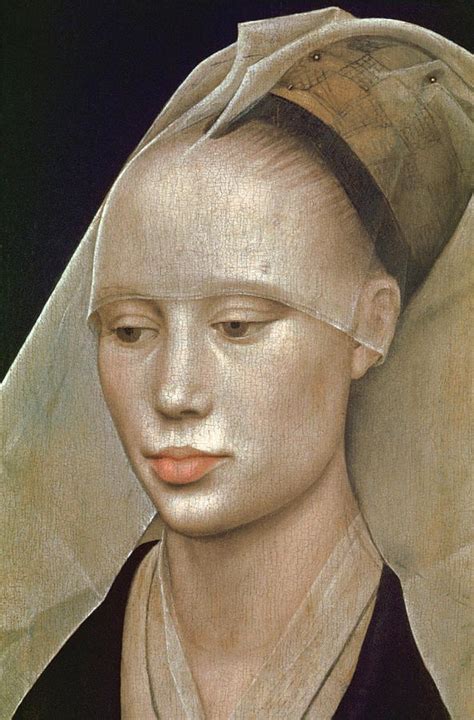 Detail Of Portrait Of A Lady Painting By Rogier Van Der Weyden Pixels
