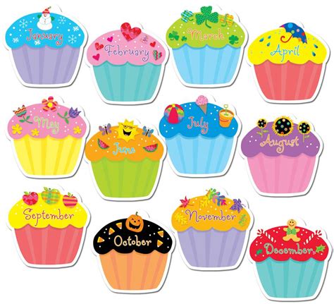 Monthly Cupcake Clipart Clipground
