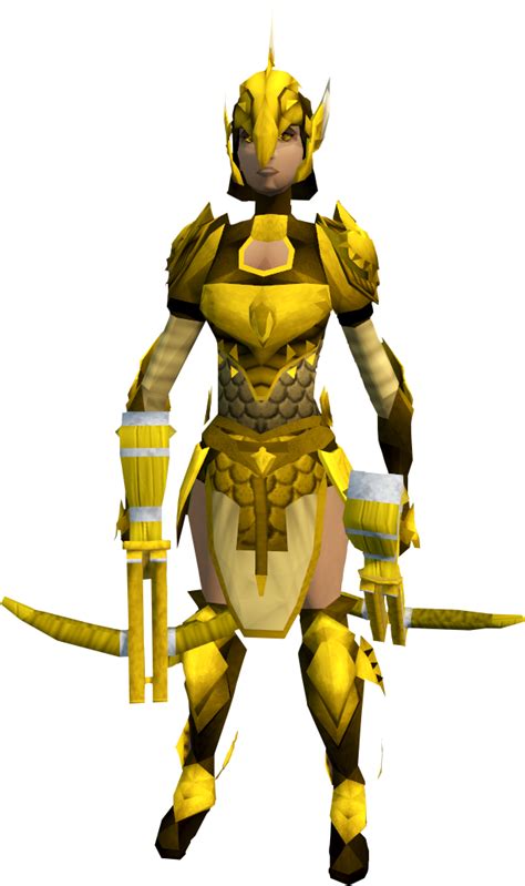 Golden Armadyl Armour Female The Runescape Wiki
