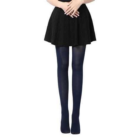 buy classic sexy women 120d opaque footed tights thick stockings pantyhose winter warm leggings