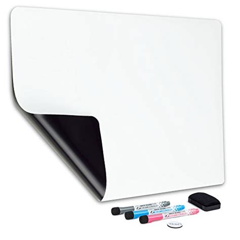 Magnetic Dry Erase Whiteboard Sheet For Fridge 19x13 In With Stain