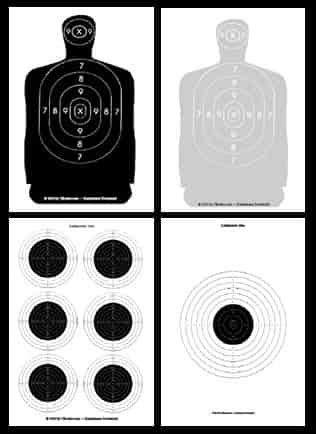 Zielscheiben 14x14cm ausdrucken kostenlos : Zielscheibe Luftgewehr 10m Ausdrucken