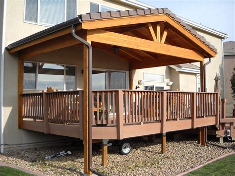 Covered Deck Addition Design Gable Roof Over Deck Roof Styles