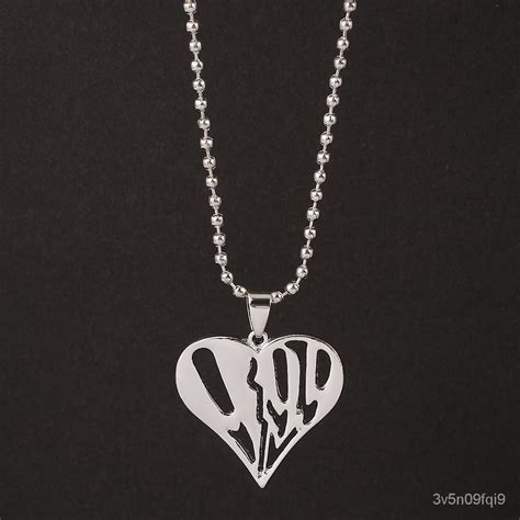 Hip Hop Rapper Juice Wrld 999 Necklace Heart Pendants Necklaces Fans