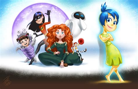 Pixar Girls Fanart By Paulo Peres On Deviantart