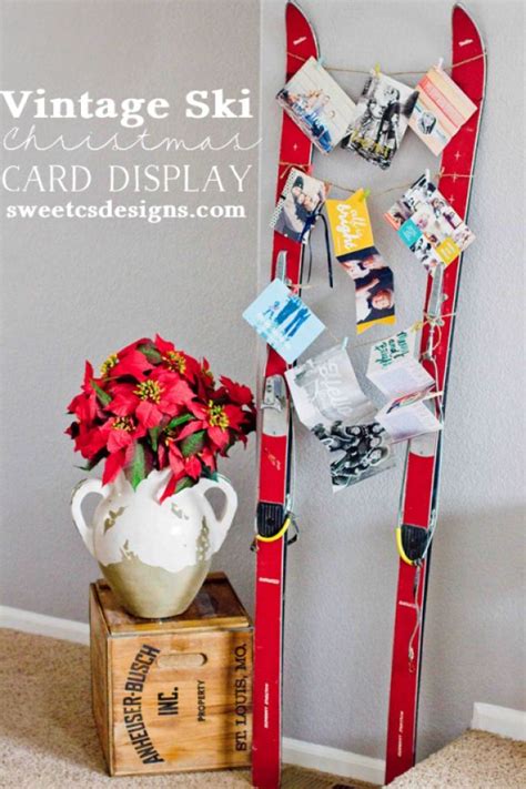 You can easily dazzle up your card holder by using or making festive clothespins to hold your christmas cards. 21 DIY Christmas Card Holder Ideas - How to Display ...