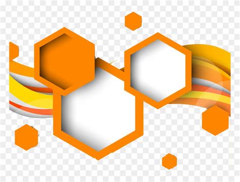 Hexagon Geometric Shape Geometry Orange Geometric Shape Png Clipart