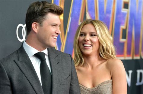 scarlett johansson and colin jost are engaged billboard