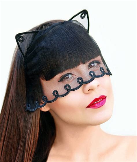 Cat Ears Headband With Lace Veil By Mariazheltanovska On Etsy