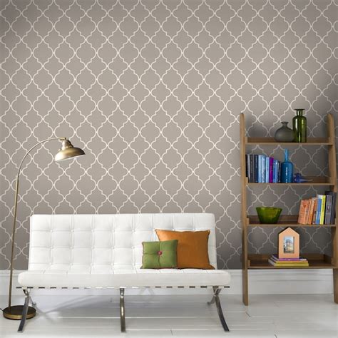 Graham And Brown Essentials Taupe Paper Textured Geometric Wallpaper In