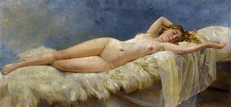 Reclining Nude Painting By Nikolai Kornilievich Bodarevsky