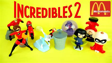 2018 Complete Set Mcdonald S Incredibles 2 Happy Meal Toys Youtube