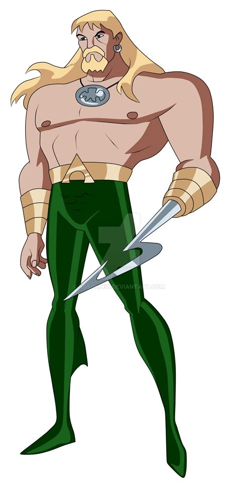 Aquaman Dcau Jlu Style By Rosolinio On Deviantart