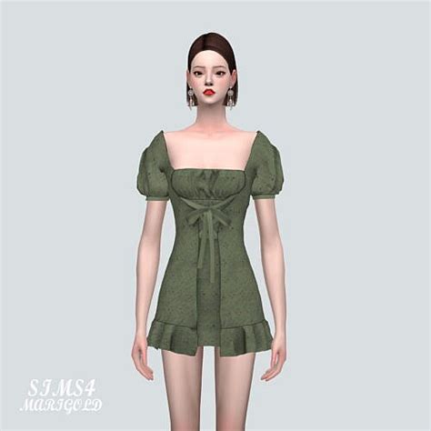 Ribbon Mini Dress At Marigold Sims 4 Updates
