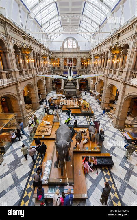 Interior Of Hall Of Kelvingrove Art Gallery And Museum In Glasgow