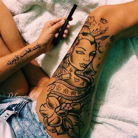 100 Sexy Thigh Tattoos For Women Thigh Tattoo Designs