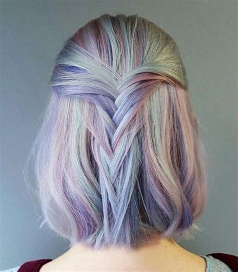 Untitled Hair Styles Pastel Rainbow Hair Dyed Hair