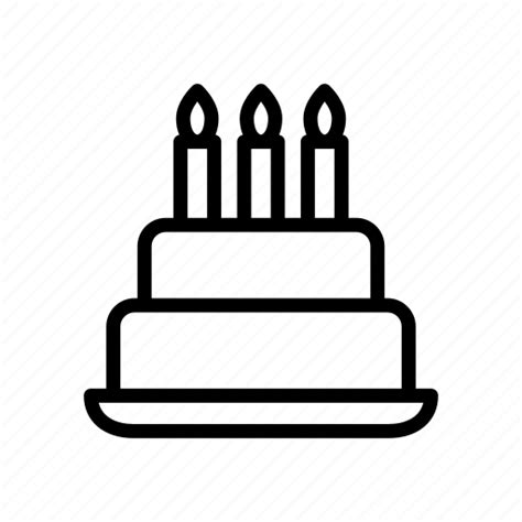 Bakery Birthday Cake Candles Sweet Icon Download On Iconfinder