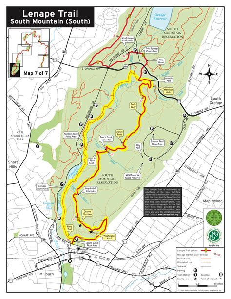 Lenape And Rahway Trail Loop South Mountain Reservation Take A Hike