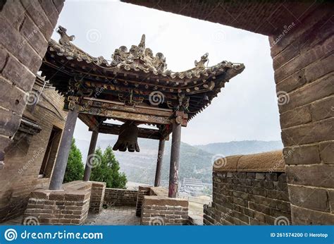 The Ancient Chinese Bell Tower Outside The Gate Stock Photo Image Of