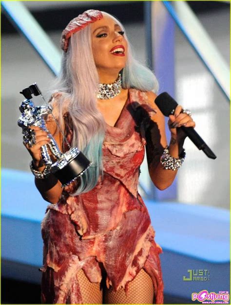 Lady Gagas Meat Dress 2010 Mtv Video Music Awards