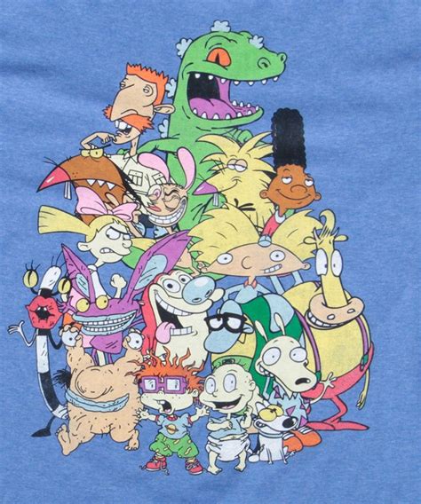Nickelodeon Old School Group Shot Nickelodeon Cartoons 90s Cartoons