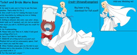 Toilet And Bride Marie Base By ShinanaEvangelian1 On DeviantArt