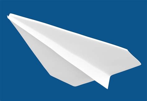 Paper Airplane 3d Model Obj Blend