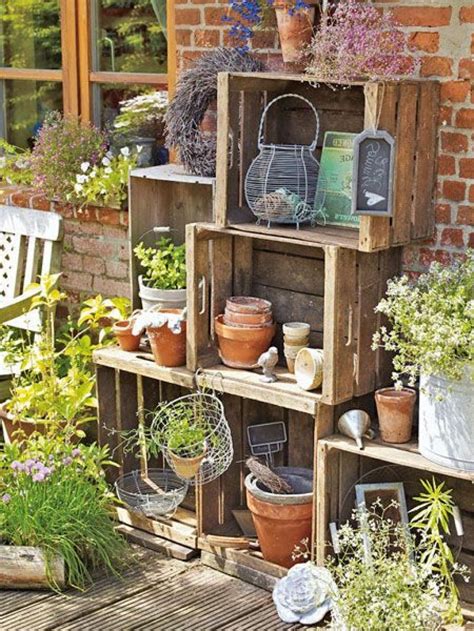 20 Beautiful Ways To Decorate Your Garden With Wooden Crates Tips And