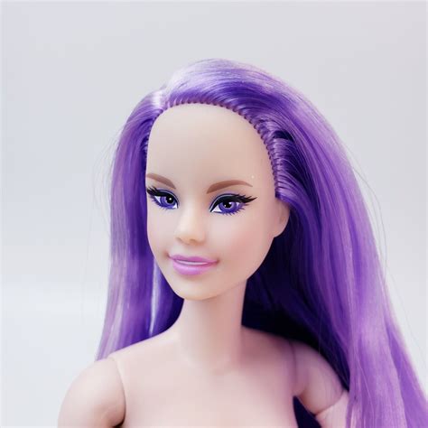 Nude Hybrid Barbie Doll Made To Move Body Dreamtopia Mermaid Purple