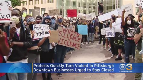 George Floyd Protests Turn Violent In Harrisburg Pittsburgh Youtube