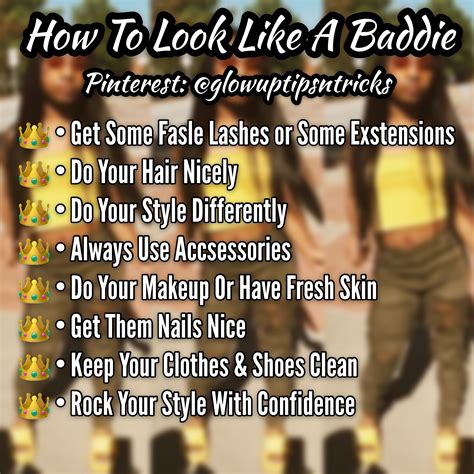 How To Look Like A Baddie 👑👑 Beauty Routine Checklist Baddie Tips