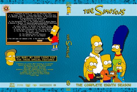 The Simpsons Season 8 Tv Dvd Custom Covers 7409the Simpsons Season 8 Dvd Covers