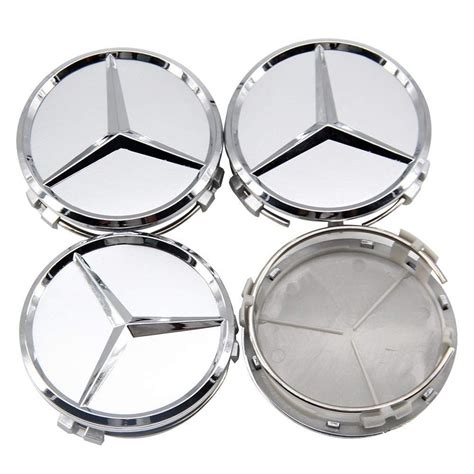 Mercedes Benz Amg Hub Cap Wheel Hub Cover Silver Rims 4pcs Etsy