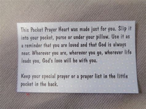 Pocket Prayer Heart Prayer Heart Pocket Prayer Quilt Etsy