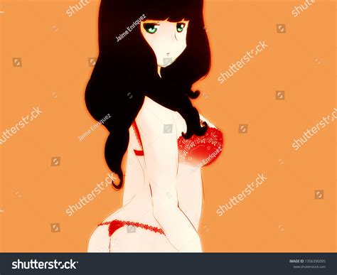 Sexy Anime Girls Stock Illustration 1356396095
