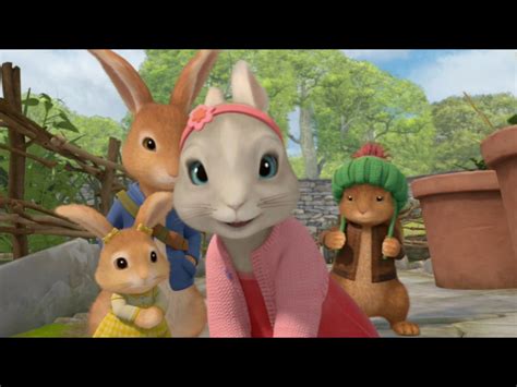 Peter Rabbit Lily Bobtail Benjamin Bunny And Cottontail In Mr