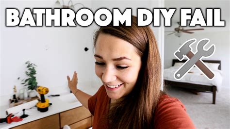 Diy Bathroom Remodel Epic Fail Youtube
