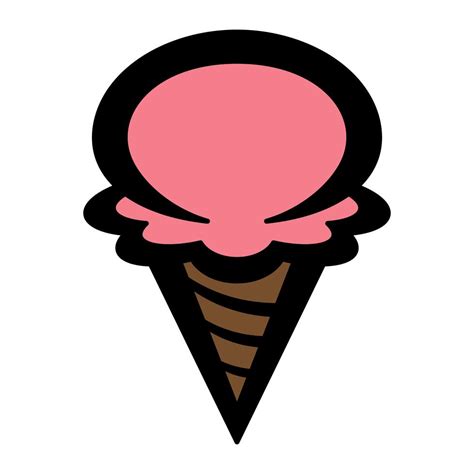 Ice Cream Cone Vector Icon 553474 Vector Art At Vecteezy