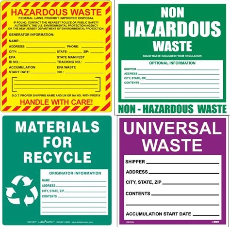Free Hazardous Waste Label Template Of Container Labe Vrogue Co