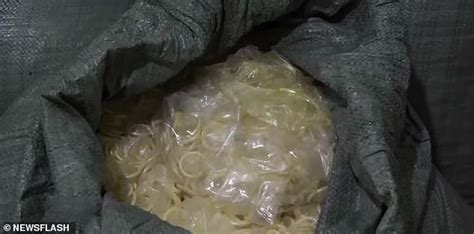 Police Seize 324000 Used Condoms Being Washed And Resold In A Raid On