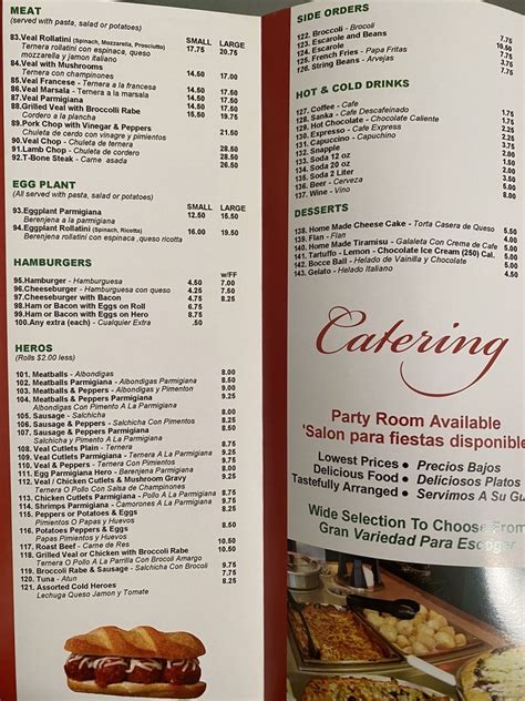 Tonys Pizzeria Restaurant In Queens Menus And Photos