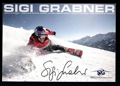 Ski Alpin G 20190 Sigi Grabner Autogrammkarte Original Signiert