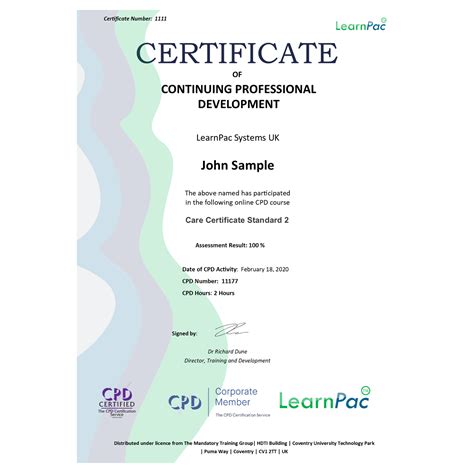 Care Certificate Standard 2 Online Training Course Cpduk Accredited