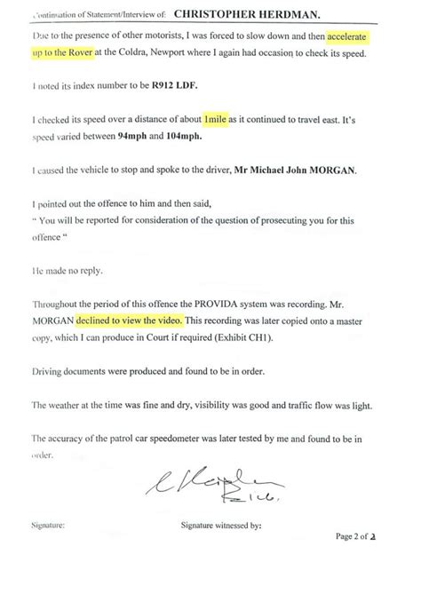 Police reports are documents provided to the police at the time of an event like an accident(s), or crime(s). PePiPoo: Police Statement - Our Speeding Case - UK ...
