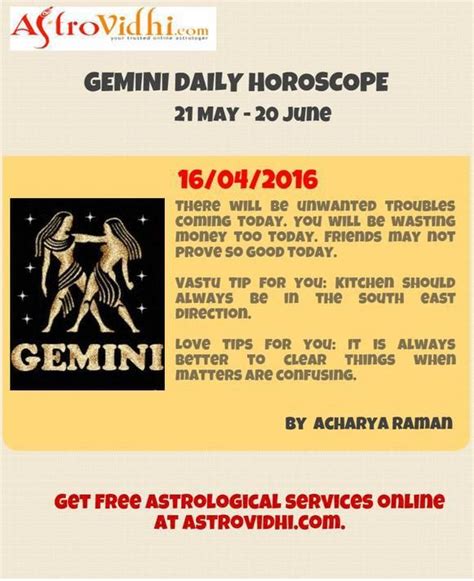 Read Your Gemini Daily Horoscope To Plan Your Day Accordingly Get Free