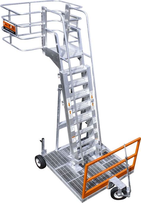 Rolling Access Work Platform With Fall Protection Platform Work